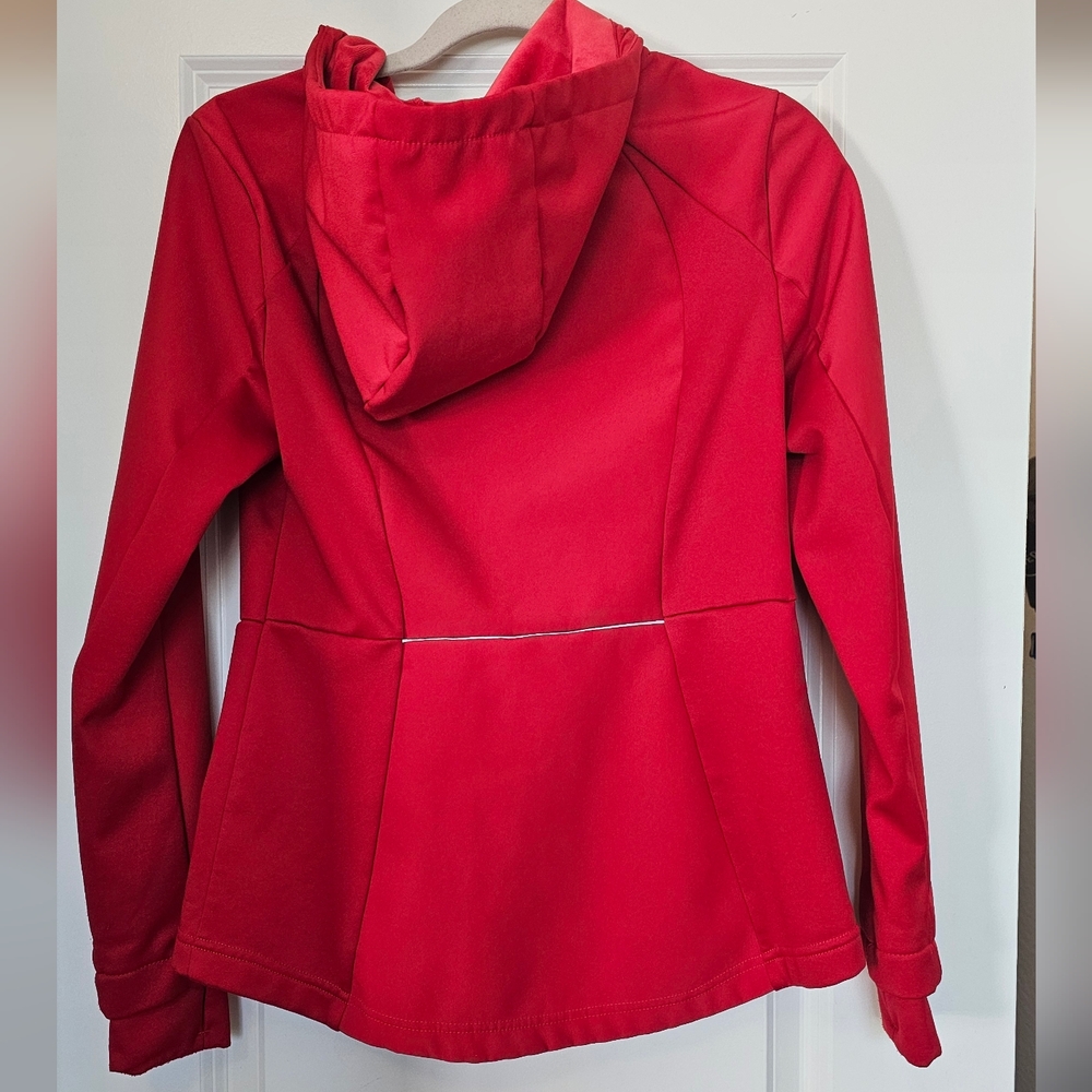 Spyder Active Red Softshell Hooded Jacket Women's… - image 5